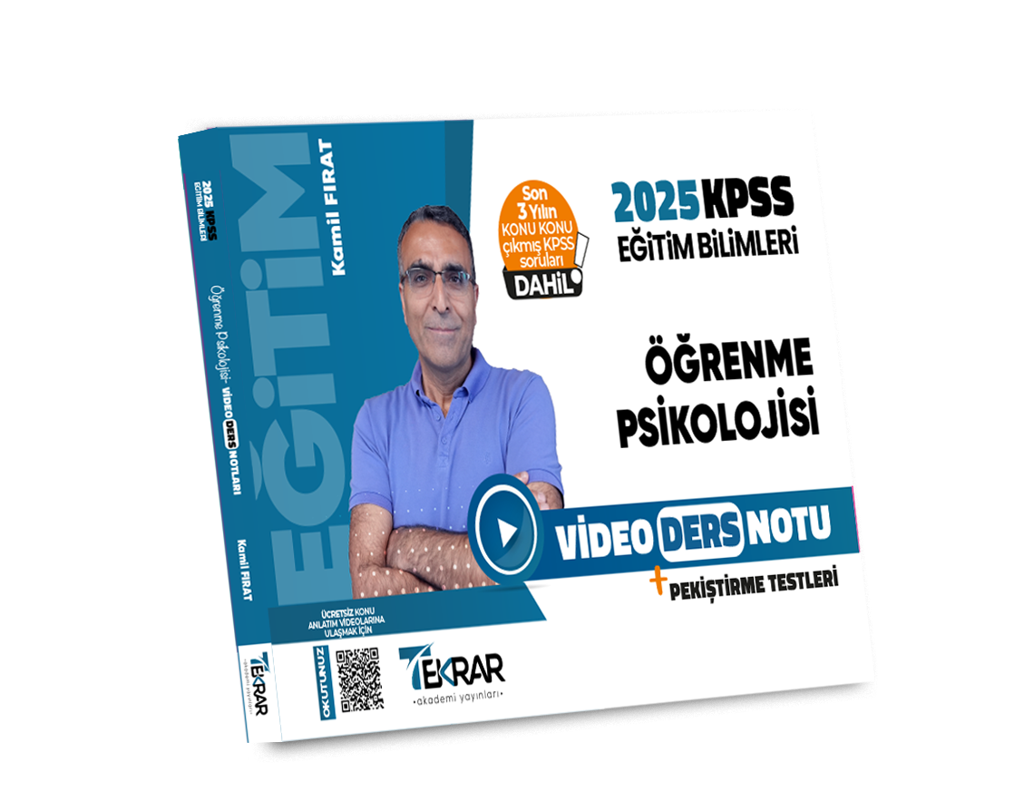 2025 KPSS EĞİTİM BİLİMLERİ ÖĞRENME PSİKOLOJİSİ VİDEO DERS NOTU